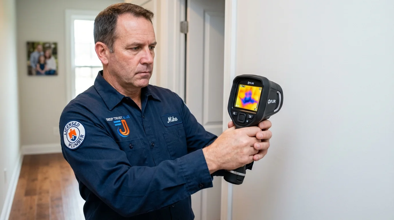Thermal imaging leak detection by Johns Plumbing LLC in Nekoosa